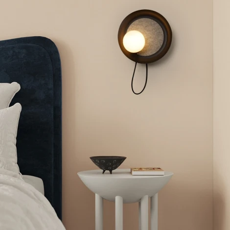 Настенный светильник Margott Wall D25 Black By ImperiumLoft Margott-Wall01 (220V, шар, круглые)