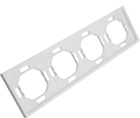 Рамка на 4 поста (белый) Stekker Эмили 49887