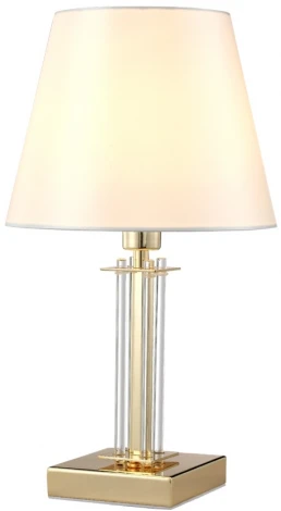 Интерьерная настольная лампа Crystal Lux Nicolas LG1 GOLD/WHITE