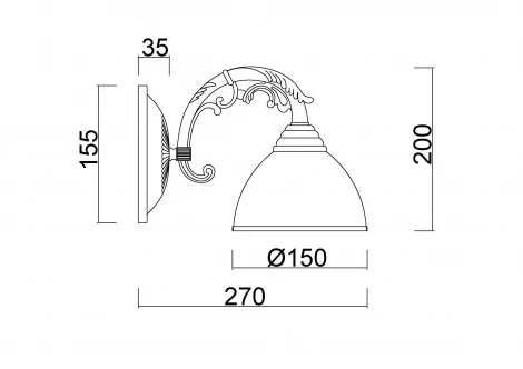 Бра MyFar Анаис MR2740-1W