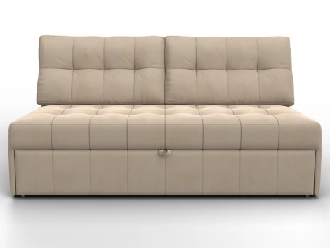 Диван прямой Лига-107 (160) (ЛДСП,Брус,Фанера,Велюр/Бежевый) Лига Диванов 134917