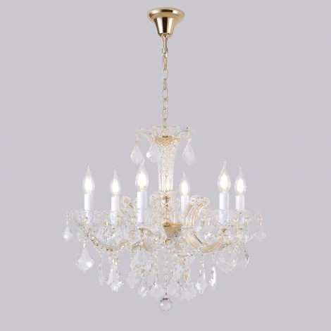 Подвесная люстра Crystal Lux CRISTELLE SP6 GOLD