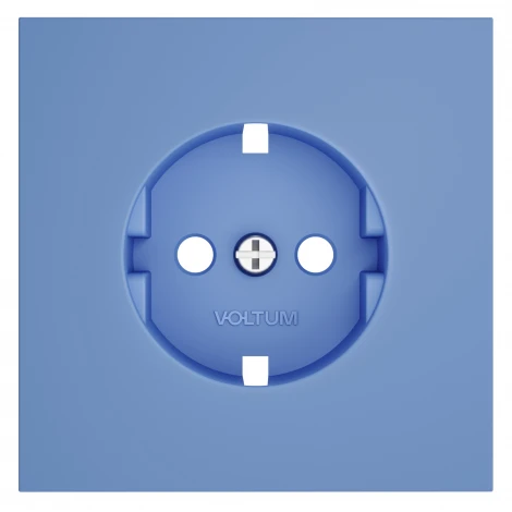 Накладка для розетки с заземлением (деним) Voltum S70 VLS000615