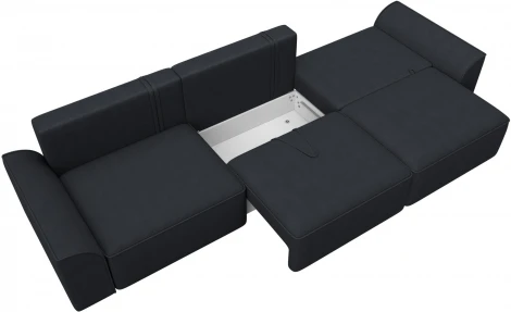 Диван прямой Лига-048 НПБ Лонг Лига Диванов (Замша) арт.128259