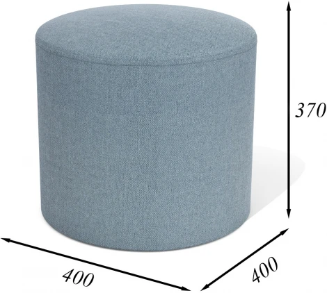 Пуф Arsko Сканди 3 серо-голубая рогожка
