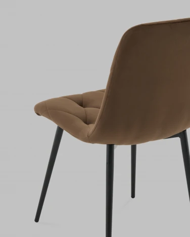 Стул Одди Diamond велюр коричневый Stool Group арт.УТ000041442