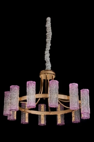 Подвесная люстра Fluorite Inverno FL1090-12P (LED, 220V, хрусталь, на цепи)