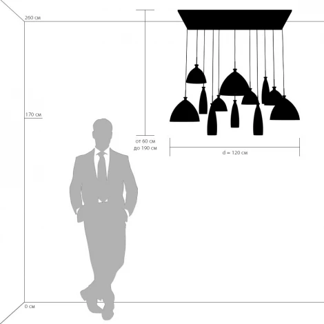 Подвесной светильник Lightstar Agola 810223 (220V, на проводе, круглые)
