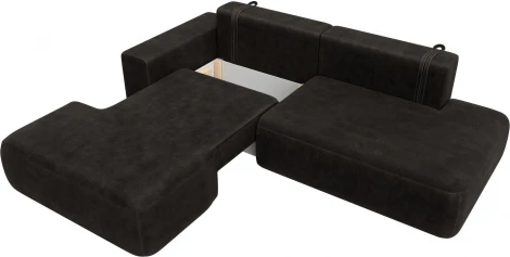 Диван угловой Лига-036 НПБ Модерн левый угол Лига Диванов (Велюр) арт.127768L