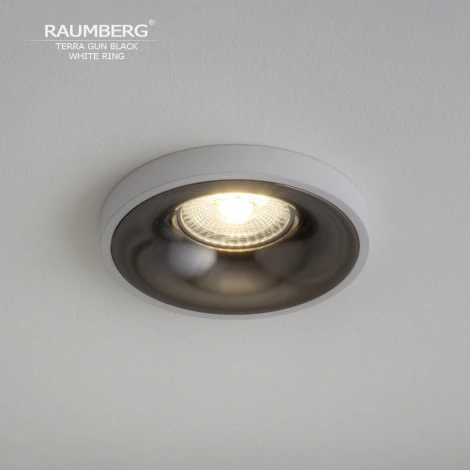 Встраиваемый светильник Raumberg TerraGBk\Wh Gun Black\White
