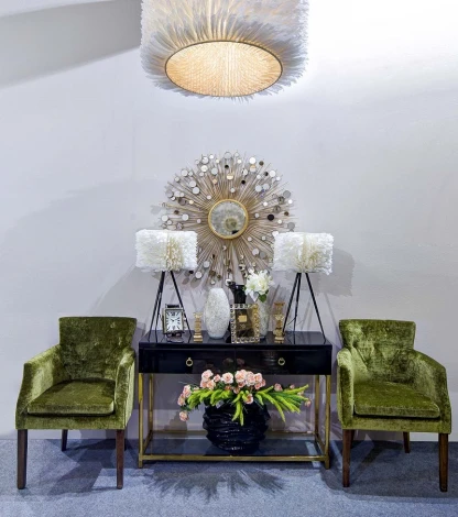 Зеркало диам.100, центр.диам.25см Garda Decor арт.19-OA-5702