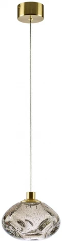 Подвесной светильник Odeon Light Mela 7044/4L серый/бронзов/металл/стекло LED 4W 3000K 220V (на проводе, круглые)