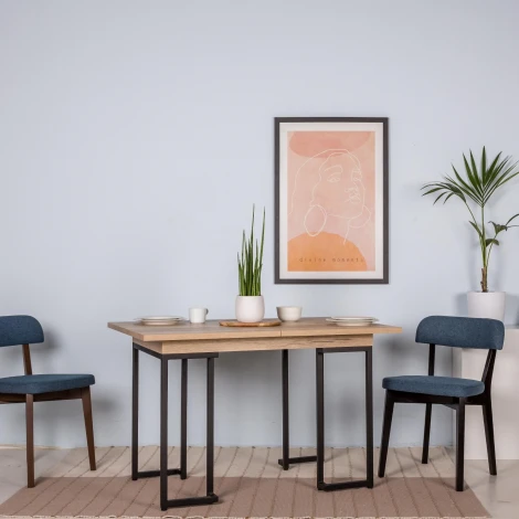 Стол раскладной обеденный R-Home Loft 120 Дуб натур