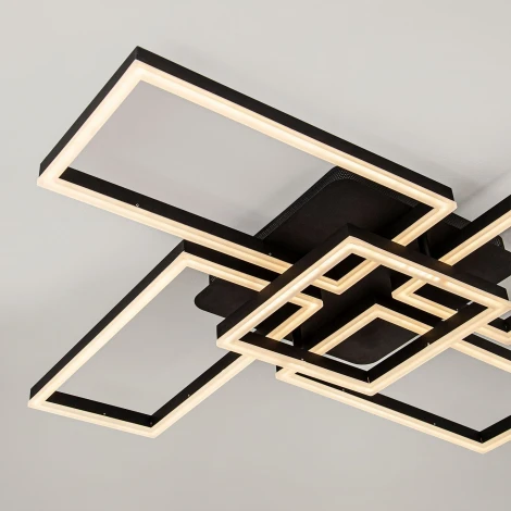 Потолочная люстра светодиодная на штанге с пультом с регулировкой цветовой температуры и яркости LED4U LED4U L11004-5 BK