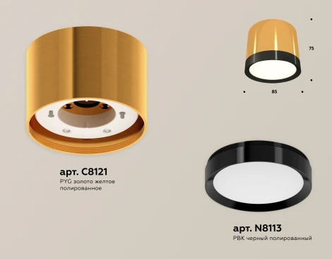 Накладной точечный светильник Ambrella Techno Spot XS8121001 (220V, круглые)