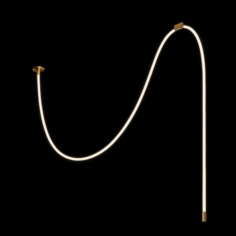 Подвесной светильник светодиодный с гибким неоном Loft It Thread 10388A Brass (220V)