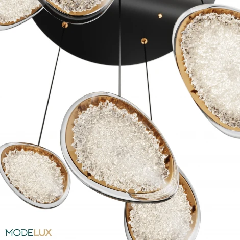 Подвесной светильник светодиодный с пультом с регулировкой цветовой температуры Modelux MODESTYLE MS.2326.7 BK