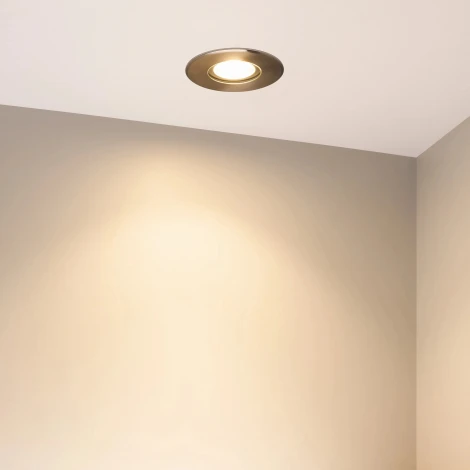 Встраиваемый светильник уличный ART-GROUND-SLIM-R110-6W Warm3000 (SL, 35 deg, 24V) (Arlight, IP67 Металл) 038163 (LED)