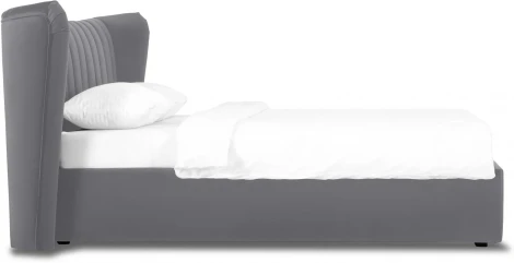 Кровать Queen Agata Lux ОГОГО (арт.636843), (Ткань/Серый)