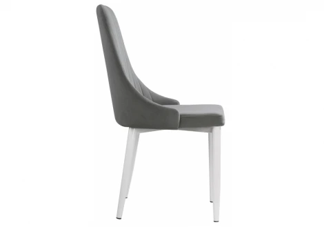 Стул Woodville на металлокаркасе Kora white / gray 15221