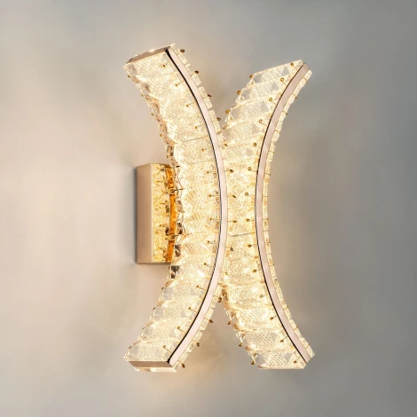 Бра светодиодное хрустальное с регулировкой цветовой температуры Modelux MODELUX ML.759.02 GD