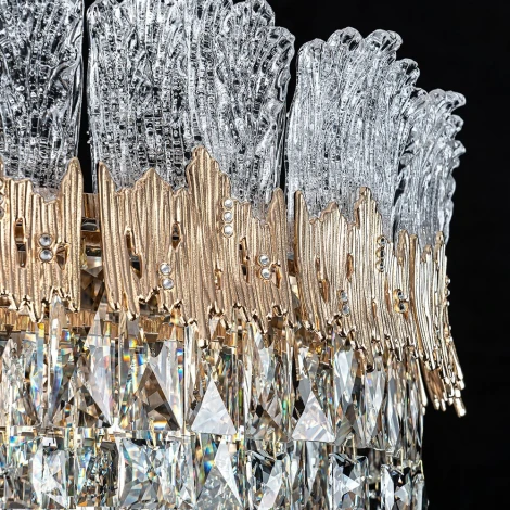 Подвесная люстра хрустальная Modelux MODELUX ML.9507.600 GD