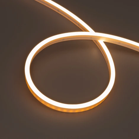 Светодиодная лента герметичная WAVE-SIDE-PU-A120-06x12mm 24V Warm2700 (8 W/m, IP68, 5m, wire x2) (Arlight, Вывод прямой) 052420