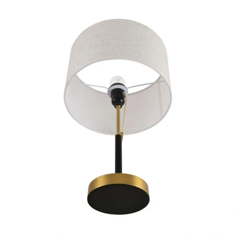 Настольная лампа с выключателем Lumion Irisa 8358/1T медь/черный/белый, металл/текстиль E27 60W 220V
