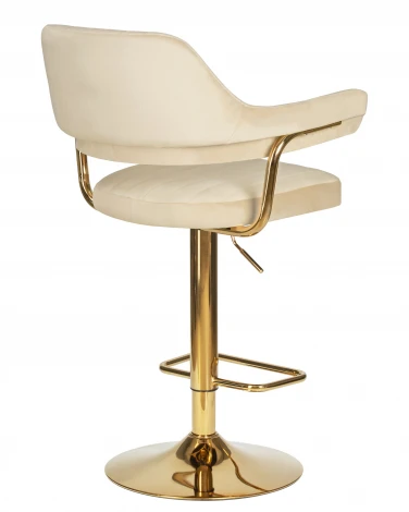 Набор 2 шт стул барный DOBRIN CHARLY GOLD (бежевый велюр (MJ9-10))