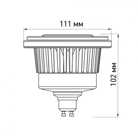 Лампочка светодиодная таблетка прозрачная GU10 15W 4000K Arlight FORT 026881