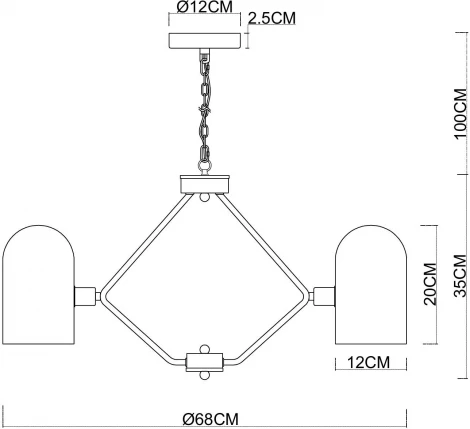 Подвесная люстра Arte Lamp Cassel A5454LM-5PB