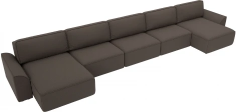 Диван п-образный Лига-048 НПБ МегаЛонг Лига Диванов (Рогожка) арт.128315