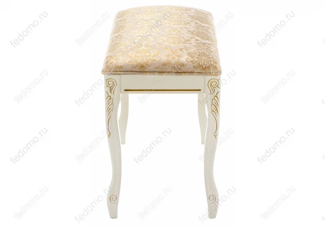 Банкетка Woodville Валентино патина золото / бежевый 309320