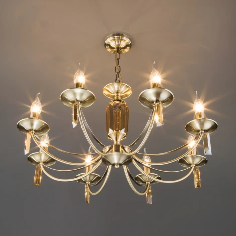 Подвесная люстра Eurosvet Volare 60087/8 античная бронза