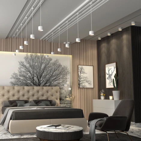 Трековый светильник Novotech Port 358659 (LED, 220V, круглые)