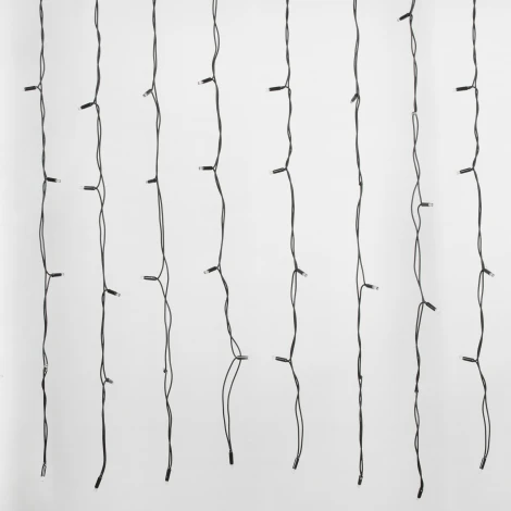 Занавес светодиодный с эффектом мерцания, 3х2м. соединяемый, 384 светодиода, белый свет Uniel ULD-C3020-384/TBK WHITE IP67