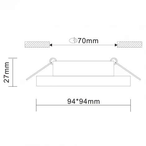Встраиваемый точечный светильник ST Luce Gera ST205.518.01 (220V)