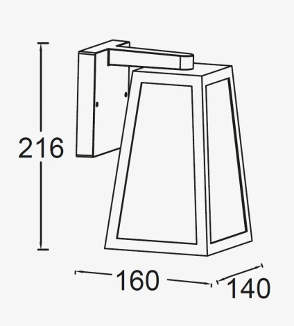 Настенный светильник уличный Oasis Light UNITE 2909 Bl (220V, IP44)