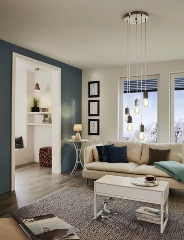 Подвесной светильник ярусный Eglo Silvares 95524 (220V, на проводе, шарики)