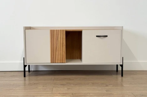 Доминика Тумба Mebelson (ЛДСП,Металл/Бежевый,Дуб крафт золотой) арт.174979,3369