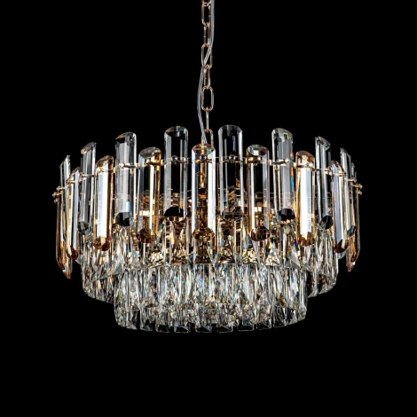Подвесная люстра хрустальная Modelux MODELUX ML.9006.9 GD-BR