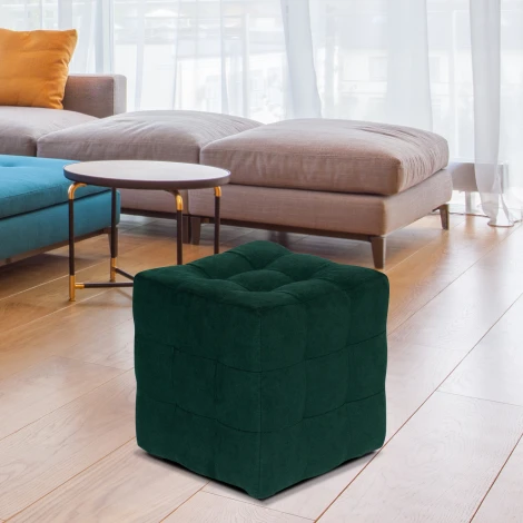 Пуф Dreambag Лотос Зеленый Велюр 13578