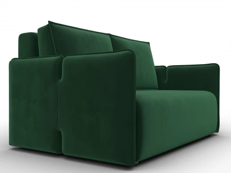 Диван прямой Лига-117 (ЛДСП,Брус,Фанера,Велюр/Зеленый) Лига Диванов 137011