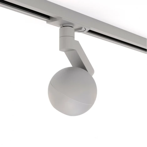 Трековый светильник однофазный 7W 220V Silver RAUMBERG 8588Sv (LED, шар)