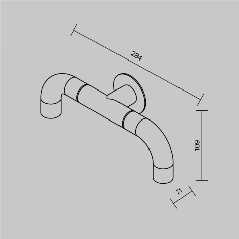Настенный светильник уличный Maytoni Sleek O477WL-L4GF3K (LED, 220V, IP65)