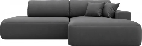 Диван угловой Лига-036 НПБ Модерн правый угол Лига Диванов (Замша) арт.127781