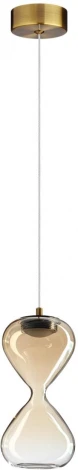 Подвесной светильник Odeon Light Glessi 5093/4LA античн.бронза/янтарный градиент/прозрачн./металл/стекло LED 4W 4000K (220V, на проводе)