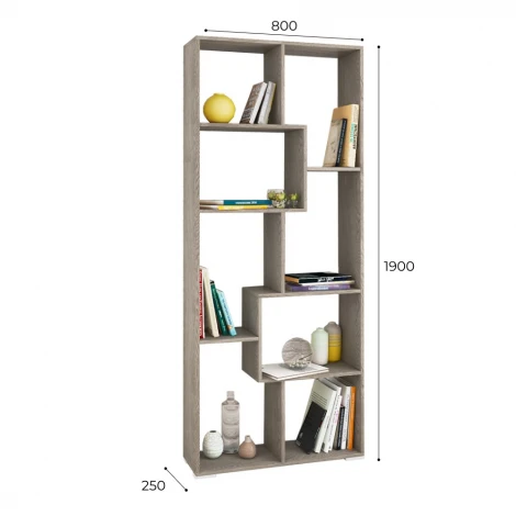 Стеллаж ТЭКС Ромео-8, ясень анкор темный