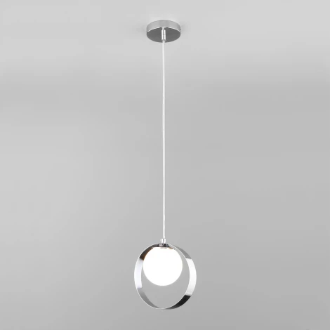 Подвесной светильник Eurosvet Dublin 50205/1 хром (220V, на проводе, шар, кольцо)