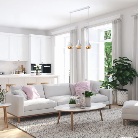 Подвесной светильник Escada Nora 1147/3S White E27*60W